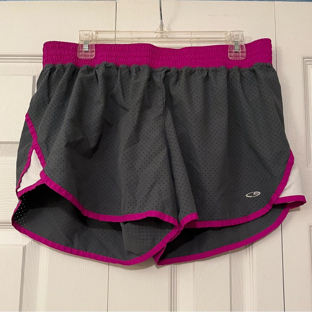 Champion Duodry+ Purple and Gray Shorts